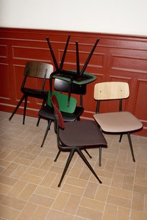 HAY Result Stoel gestoffeerd - Eiken beige/Canvas356