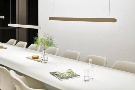 Occhio Mito linear volo 100 Hanglamp - brons - vast - met Occhio Air - table/wide