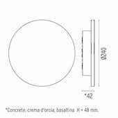 Flos Camouflage Wandlamp Outdoor - zwart - 3000 K - Ø 24 cm