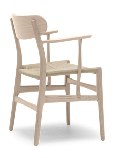 Carl Hansen & Søn CH26 stoel - Vlecht natuur - eiken gezeept