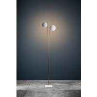 Catellani & Smith Lederam F Vloerlamp - tweevlammig - zwart