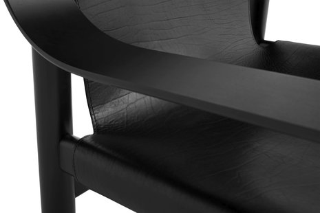 HAY Bernard Stoel - Leer zwart