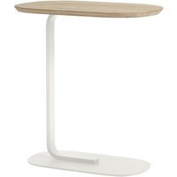 Muuto Relate Side Tafel - gerookte eik/wit - 60,5 cm