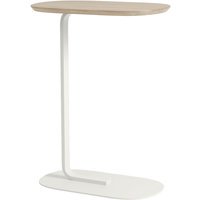 Muuto Relate Side Tafel - gerookte eik/wit - 73,5 cm