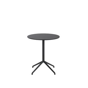 Muuto Still Cafe Tafel rond - zwart/zwart - S