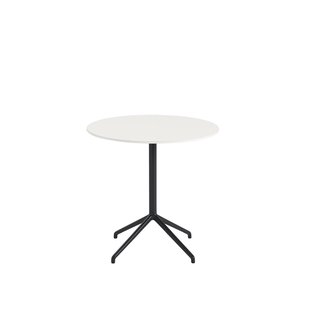 Muuto Still Cafe Tafel rond - zwart/wit - S