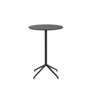 Muuto Still Cafe Tafel rond - zwart/zwart - M