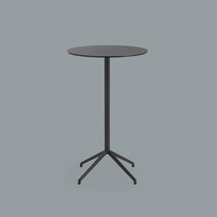 Muuto Still Cafe Tafel rond - zwart/zwart - L