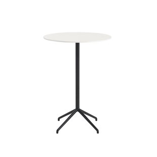 Muuto Still Cafe Tafel rond - zwart/wit - L