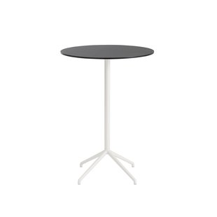 Muuto Still Cafe Tafel rond - wit/zwart - L