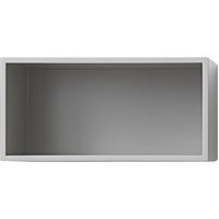 Muuto Mini Stacked 2.0 met achterwand - klein - lichtgrijs