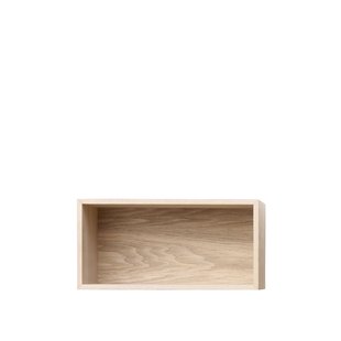 Muuto Mini Stacked 2.0 met achterwand - klein - eiken