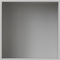 Muuto Mini Stacked 2.0 met achterwand - medium - lichtgrijs