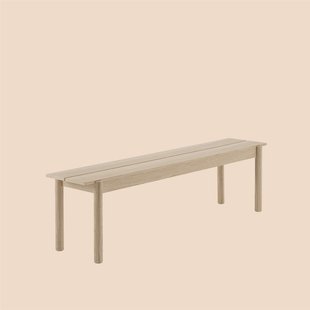 Muuto Linear Wood Series Bank - eiken - 170 cm