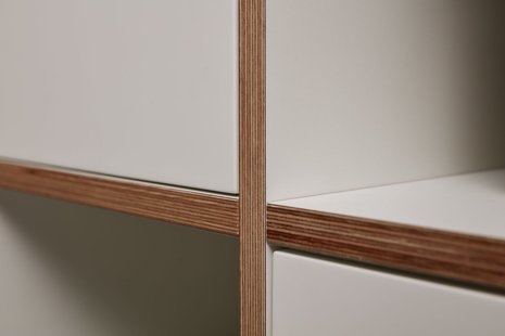 Müller Möbelwerkstätten Vertiko Ply Rek - CPL wit met berk - TWO