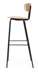 Ferm Living Herman Barstoel - Zithoogte 78 cm - eiken - wit geolied