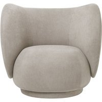 Ferm Living Rico Lounge Fauteuil - zand (Bouclé)