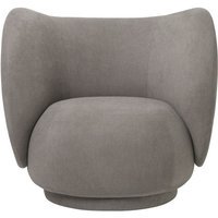 Ferm Living Rico Lounge Fauteuil - warm grijs (Brushed)