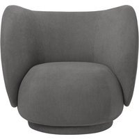 Ferm Living Rico Lounge Fauteuil - grijs (Brushed)