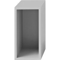 Muuto Stacked 2.0 met achterwand - small - lichtgrijs