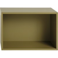 Muuto Stacked 2.0 met achterwand - groot - brown green
