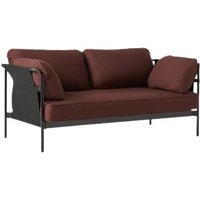 HAY Can 2.0 2-zitsbank - zwart - Steelcut655