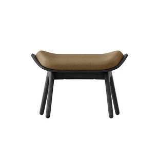 UMAGE The Reader Ottoman - eiken zwart - sugar brown