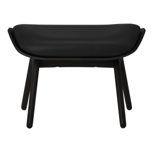 UMAGE The Reader Ottoman - eiken zwart - Leder Hope black