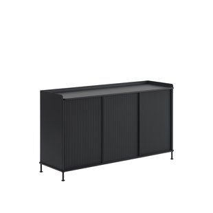 Muuto Enfold Sideboard - zwart/zwart - 148 x 45 cm