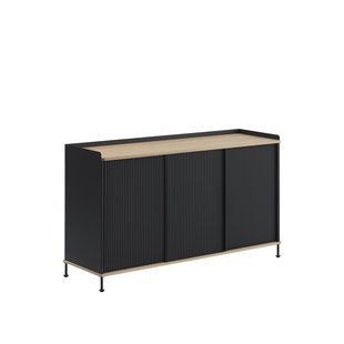 Muuto Enfold Sideboard - oak/anthracite - 148 x 45 cm