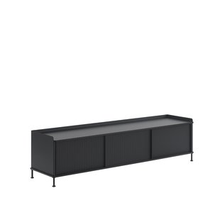 Muuto Enfold Sideboard - zwart/zwart - 186 x 45 cm