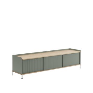 Muuto Enfold Sideboard - eiken/groen - 186 x 45 cm