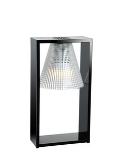 Kartell Light Air tafellamp - zwart-glashelder