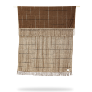 Form&Refine Aymara deken - New Square, bruin