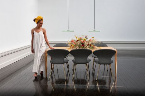 UMAGE Asteria Mini Hanglamp - nuance olive - zwart