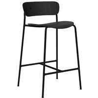 &Tradition Pavillon Barkruk AV7&AV9 - eiken zwart gelakt - Zithoogte 65 cm