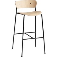 &Tradition Pavillon Barkruk AV7&AV9 - eiken gelakt - Zithoogte 75 cm