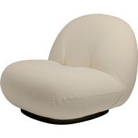 Gubi Pacha Lounge Chair zonder draaivoet - mat zwart - Harp 24