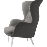 Fritz Hansen RO Loungestoel - beige - geborsteld aluminium