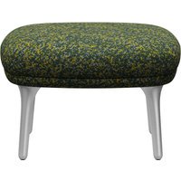 Fritz Hansen RO Voetenbank - atom green - geborsteld aluminium