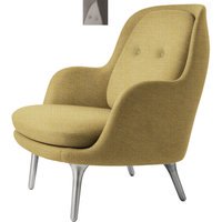 Fritz Hansen Fri Loungefauteuil - Christianshavn 1120 - geborsteld aluminium