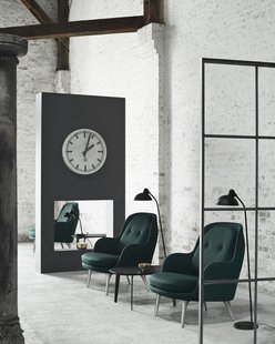 Fritz Hansen Fri Loungefauteuil - Christianshavn 116 - geborsteld aluminium