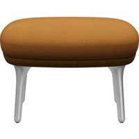 Fritz Hansen Fri Voetenbank - burnt yellow - geborsteld aluminium