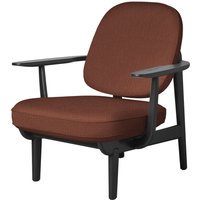 Fritz Hansen Fred Loungefauteuil - JH97 - oranje - zwart essen