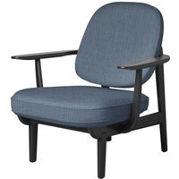 Fritz Hansen Fred Loungefauteuil - JH97 - lichtblauw - zwart essen