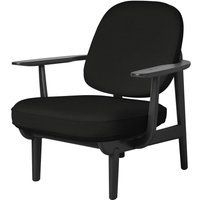Fritz Hansen Fred Loungefauteuil - JH97 - zwart - zwart essen