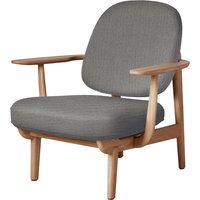 Fritz Hansen Fred Loungefauteuil - JH97 - beige - eiken geolied