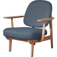 Fritz Hansen Fred Loungefauteuil - JH97 - lichtblauw - eiken geolied