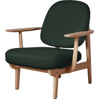Fritz Hansen Fred Loungefauteuil - JH97 - donkergroen uni - eiken geolied