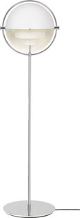 Gubi Multi-Lite Vloerlamp - Chroom - wit